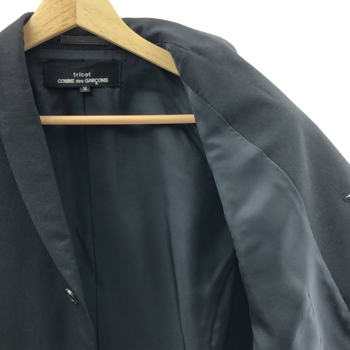 tricot COMME des GARCONS / トリココムデギャルソン ヴィンテージ ウールギャバ ショールカラー 3B テーラードジャケット