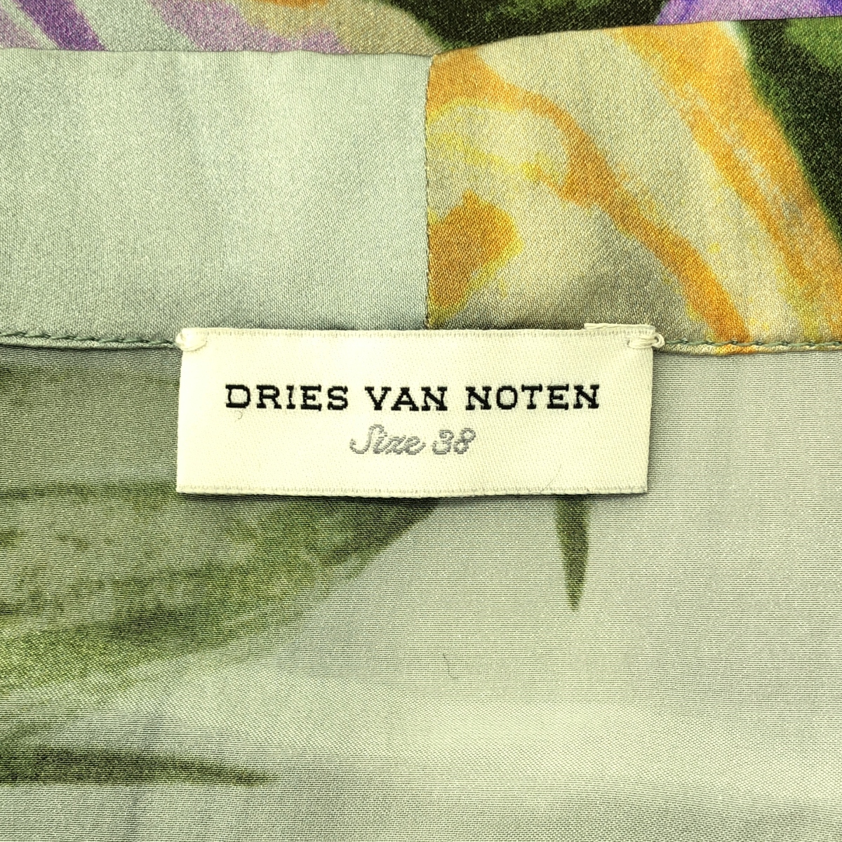 DRIES VAN NOTEN / ドリスヴァンノッテン シルク ウエストボタン フラワー プルオーバーブラウス シャツ