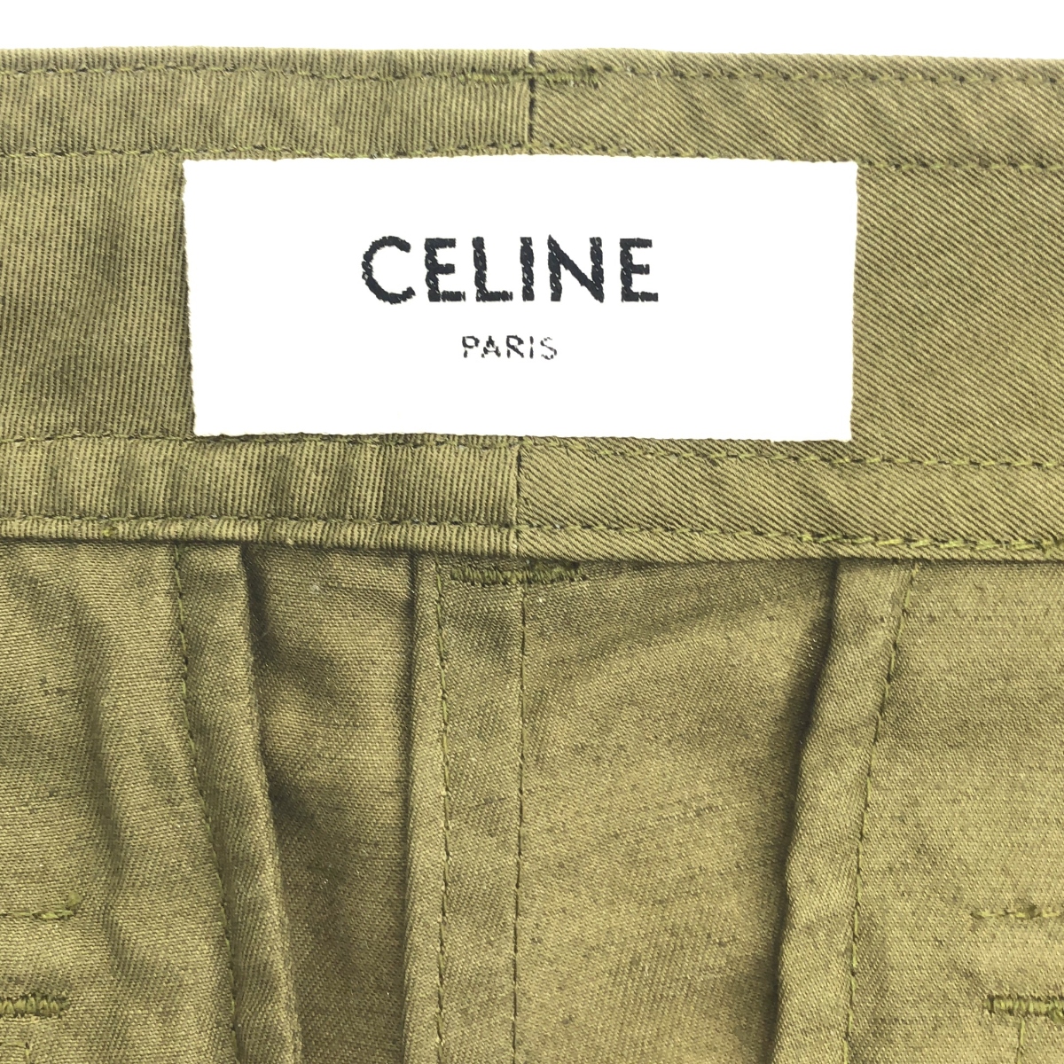 CELINE / セリーヌ CARGO PANTS IN COTTON LINEN トリオンフ コットン リネン カーゴパンツ