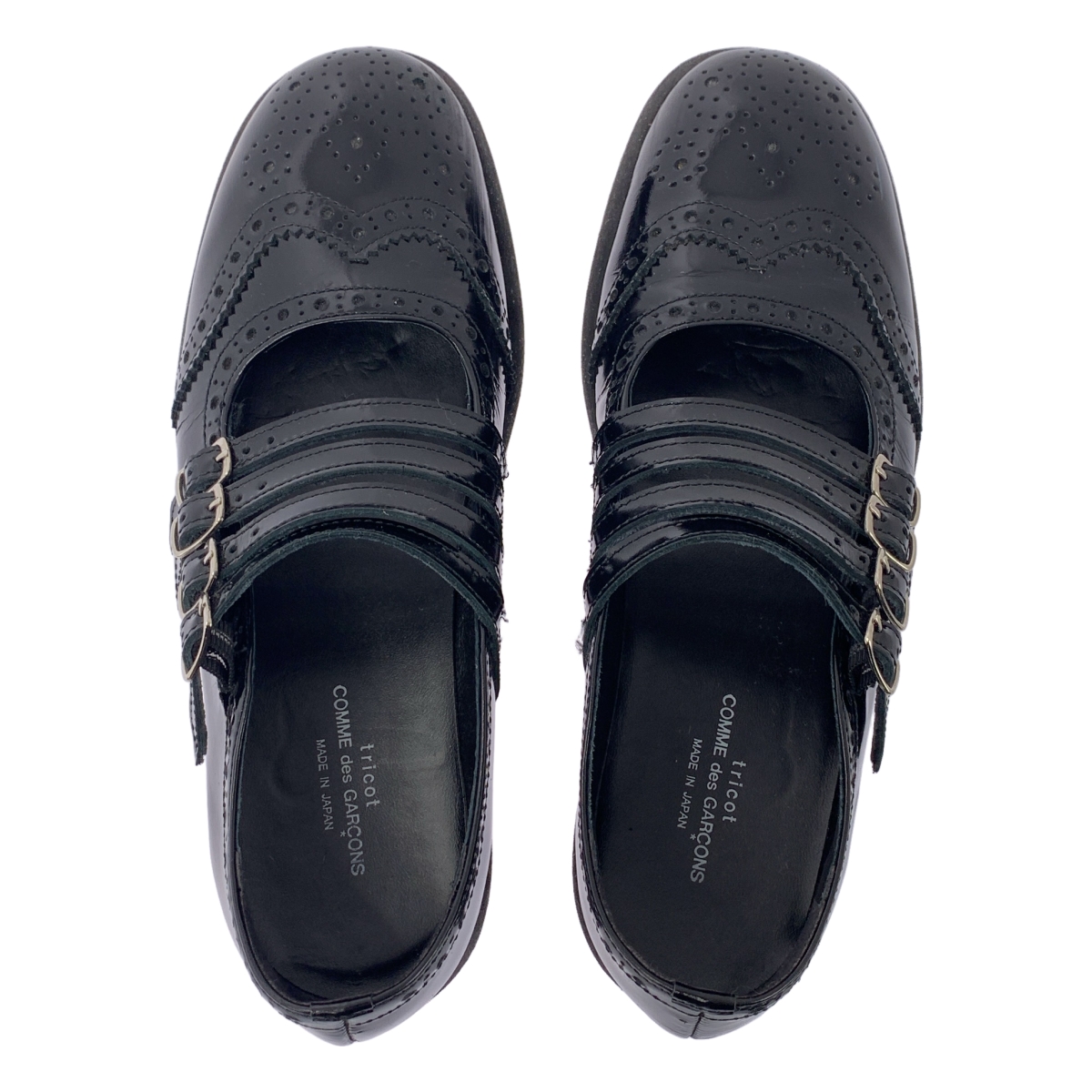 tricot COMME des GARCONS / トリココムデギャルソン MARY JANE STRAP LOAFERS パテントレザー メリージェーン ストラップ シューズ