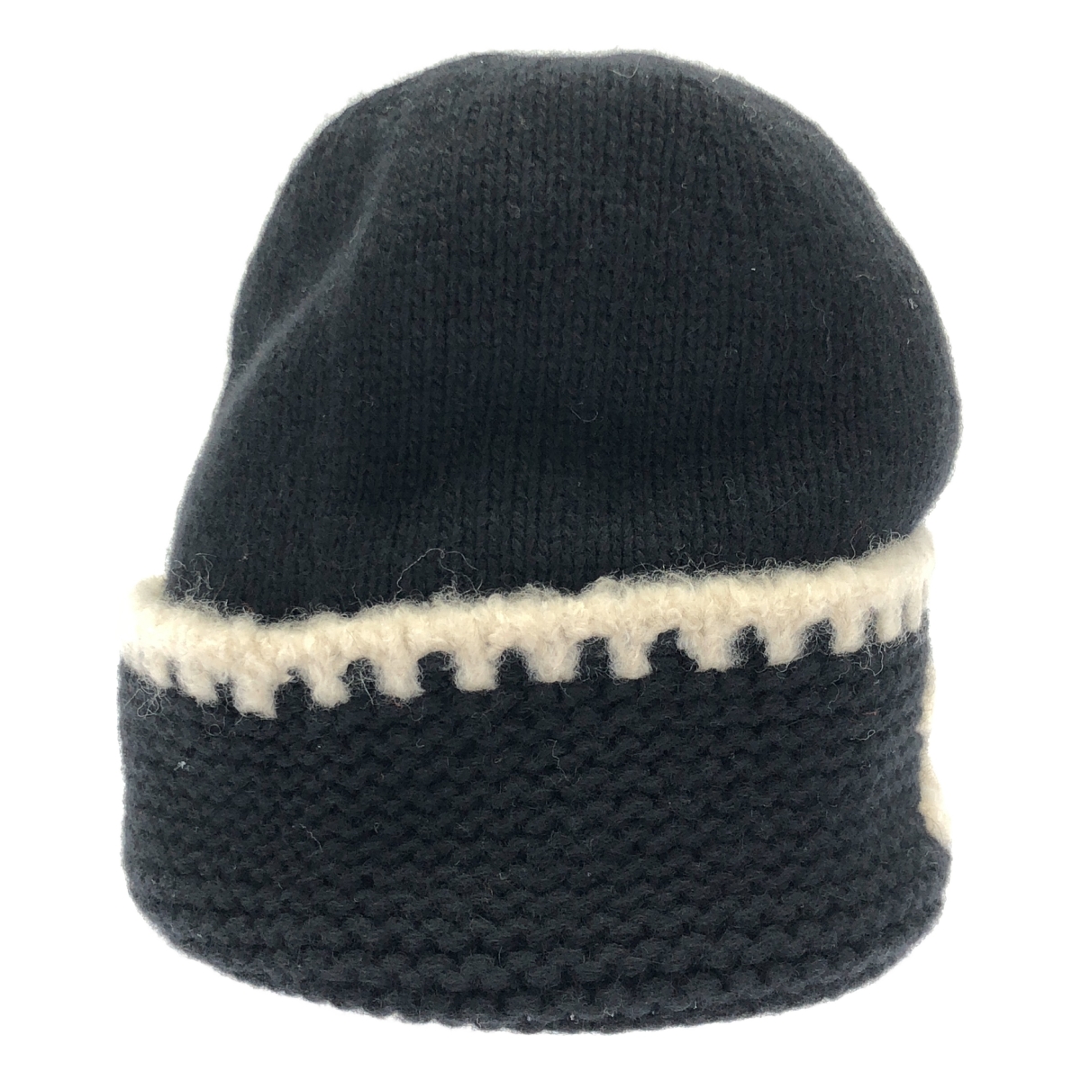 CHANEL / シャネル カシミヤ シルク ココマーク ニットキャップ ビーニー 帽子