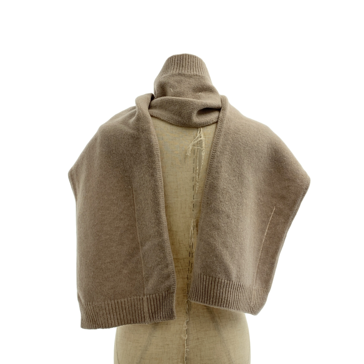 Maison Margiela / メゾンマルジェラ ダメージ加工 ステッチ ウール ニット マフラー ストール