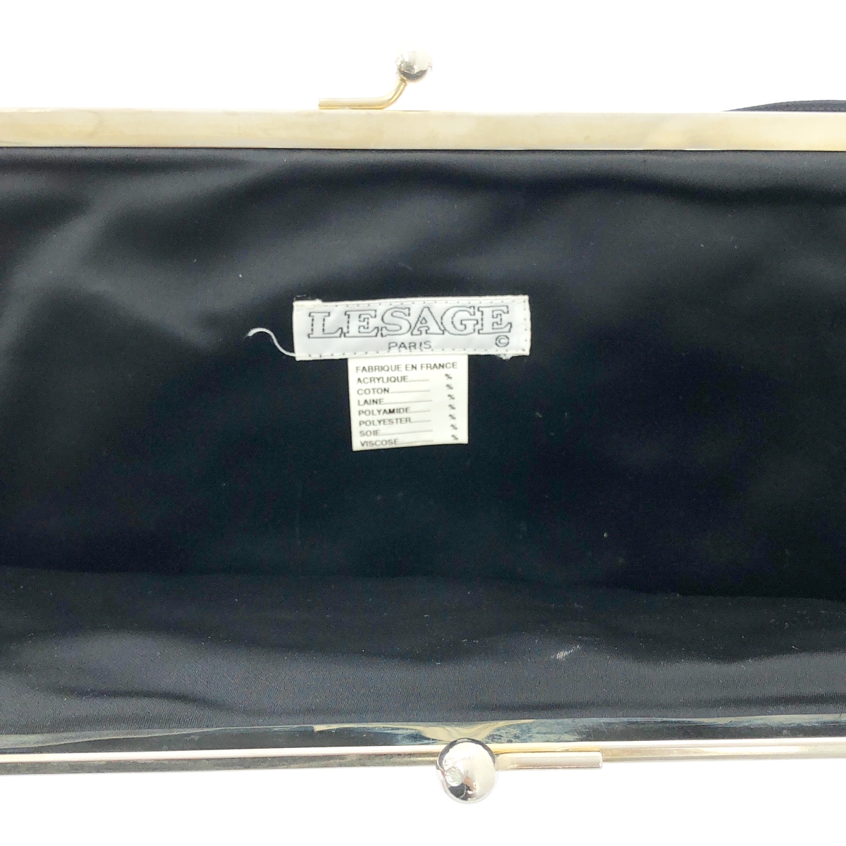 H.P.FRANCE / アッシュペーフランス 取扱い / LESAGE PARIS ツイード クラッチ ハンドバッグ