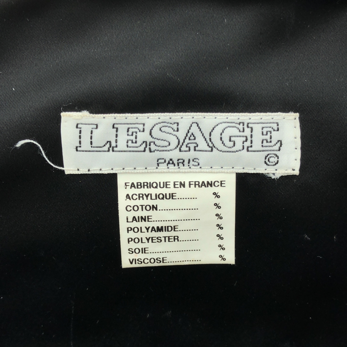 H.P.FRANCE / アッシュペーフランス 取扱い / LESAGE PARIS ツイード クラッチ ハンドバッグ