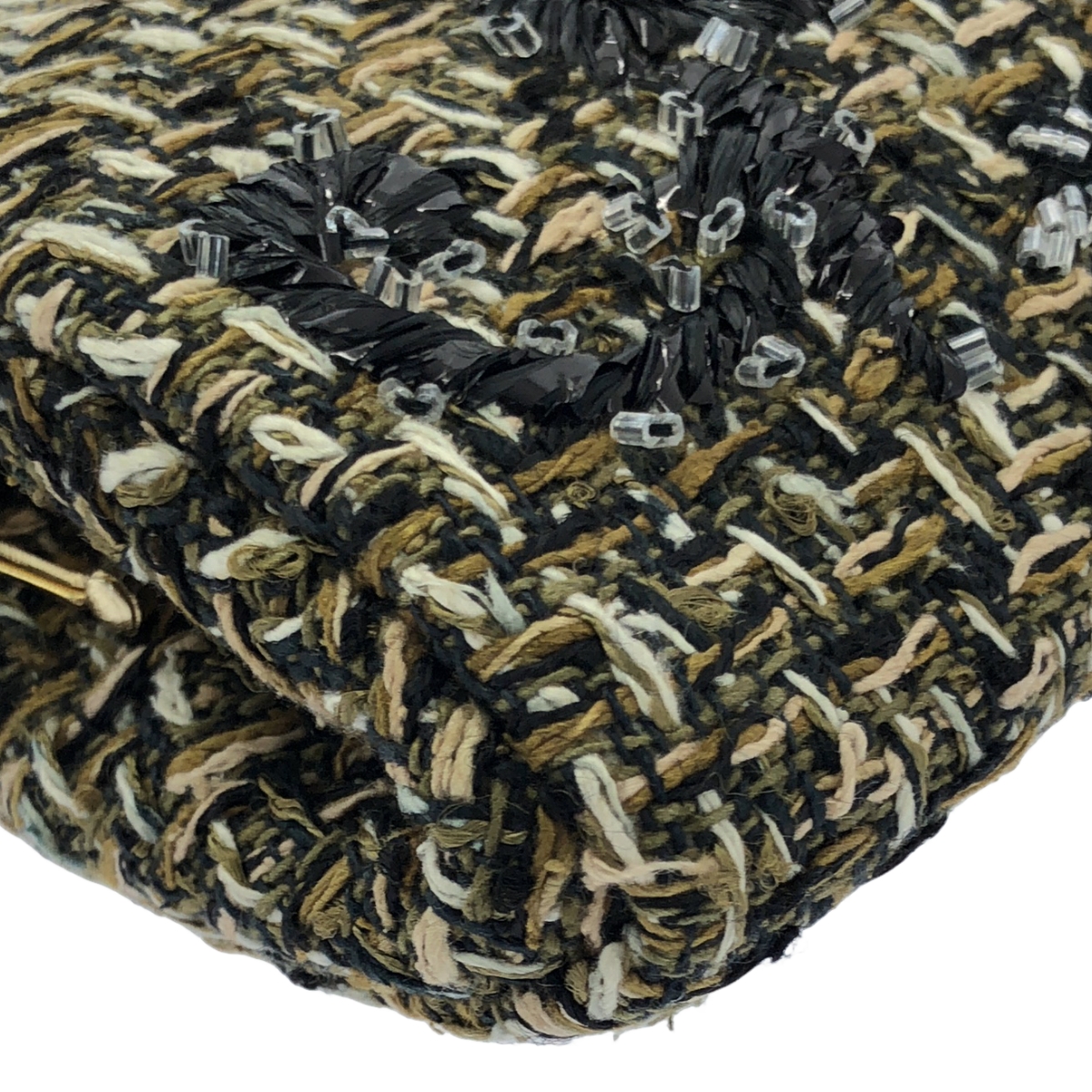 H.P.FRANCE / アッシュペーフランス 取扱い / LESAGE PARIS ツイード クラッチ ハンドバッグ