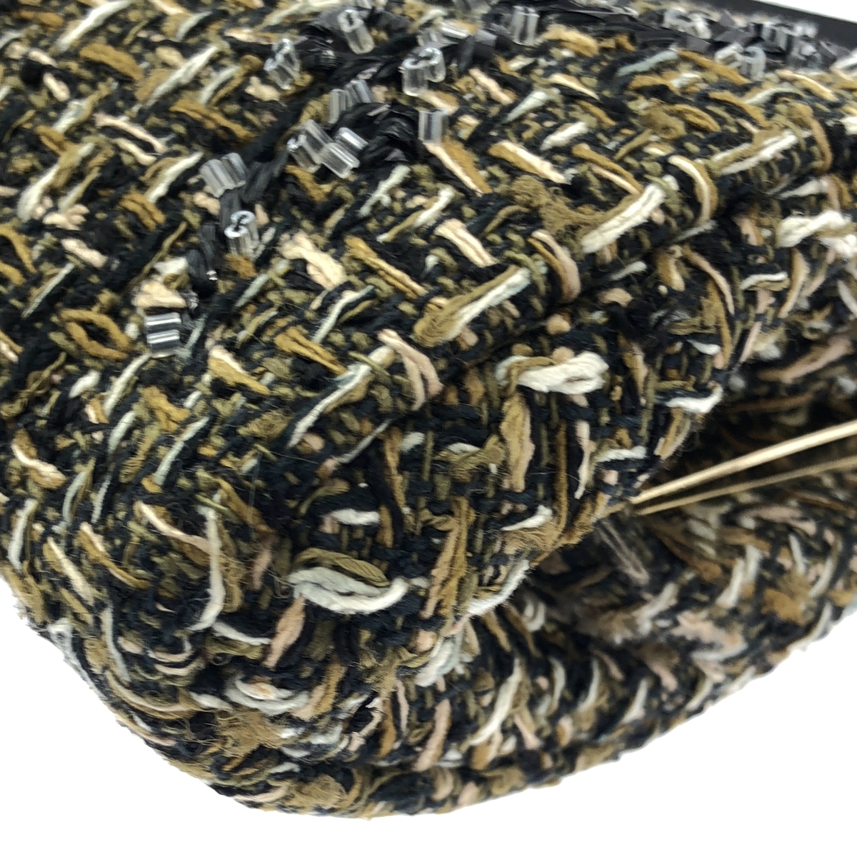 H.P.FRANCE / アッシュペーフランス 取扱い / LESAGE PARIS ツイード クラッチ ハンドバッグ