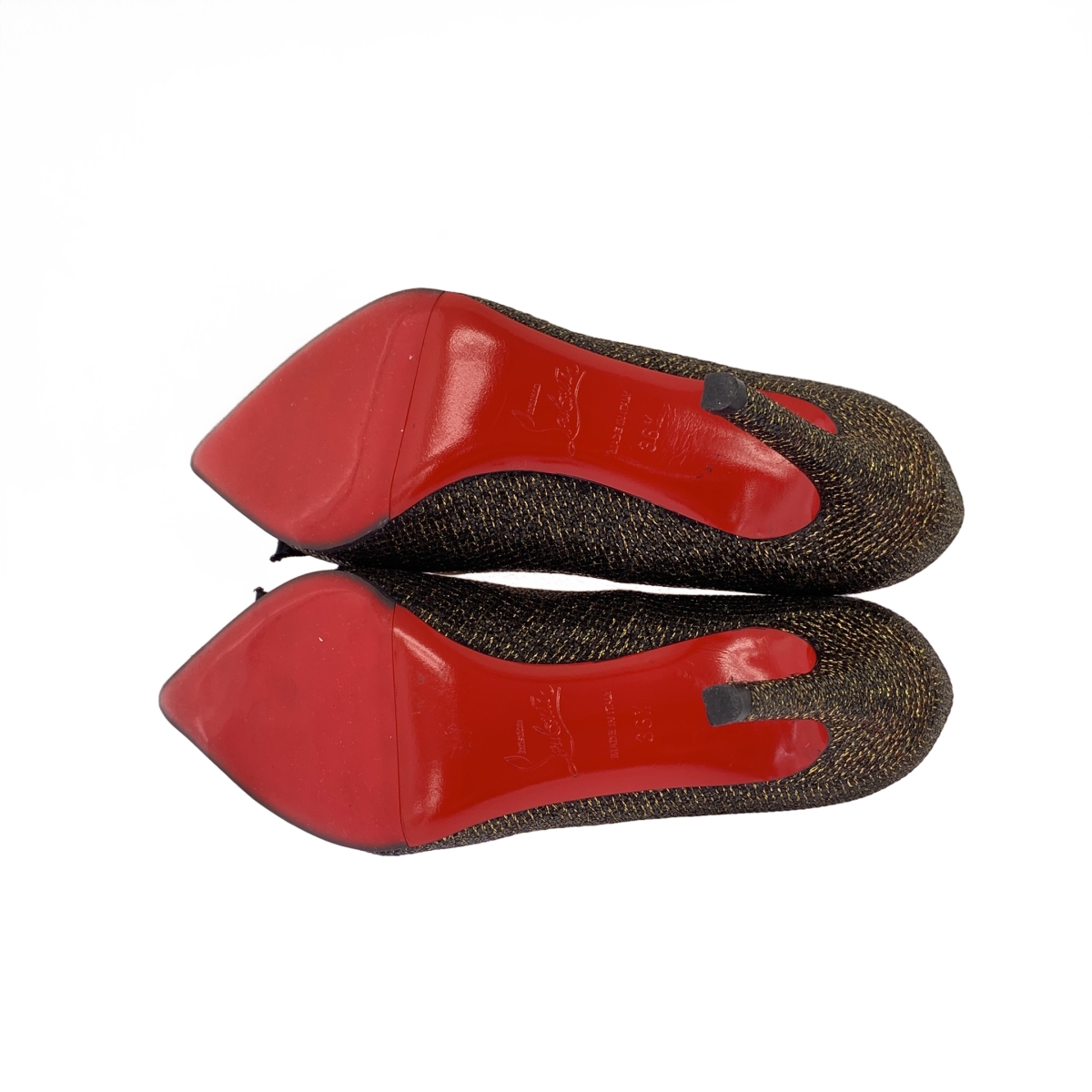 Christian Louboutin / クリスチャンルブタン リボン オープントゥ パンプス