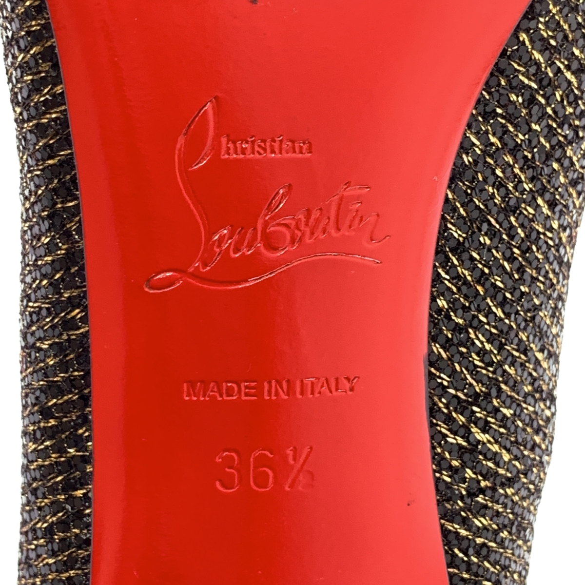 Christian Louboutin / クリスチャンルブタン リボン オープントゥ パンプス