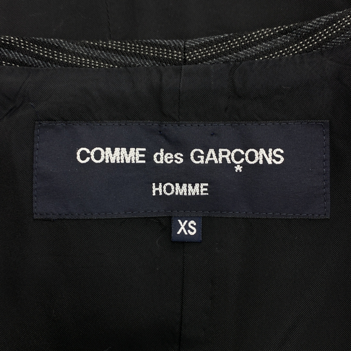 COMME des GARCONS HOMME / コムデギャルソンオム ストライプ シンチバック ジレ ベスト / 総裏地