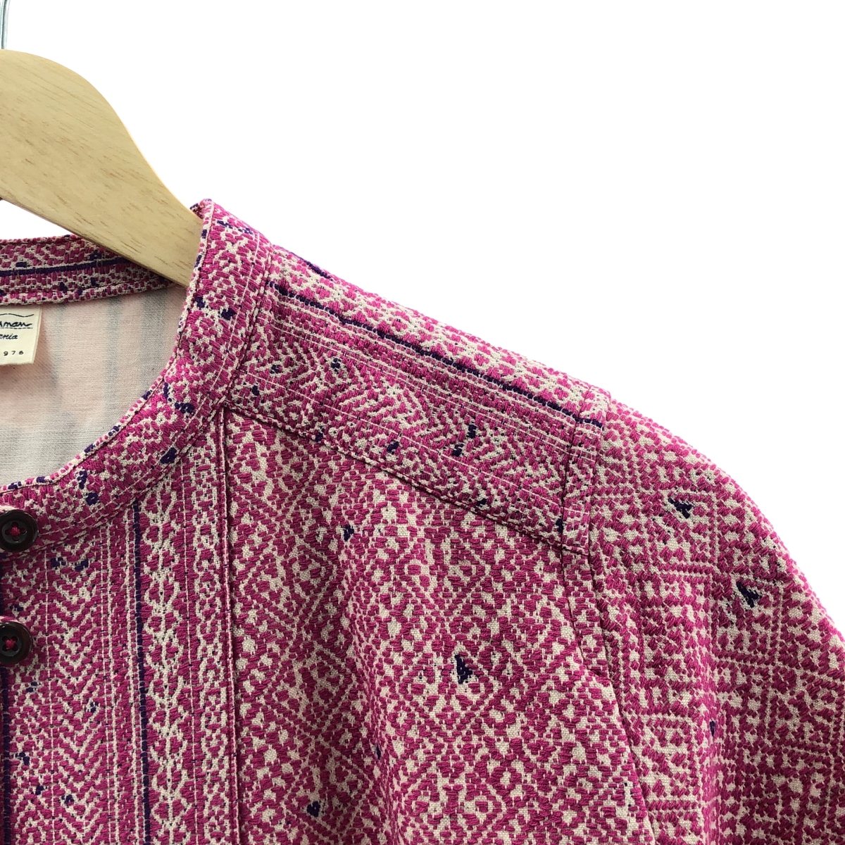 Ron Herman / ロンハーマン ジャガード コットンリネン エスニック シャツ