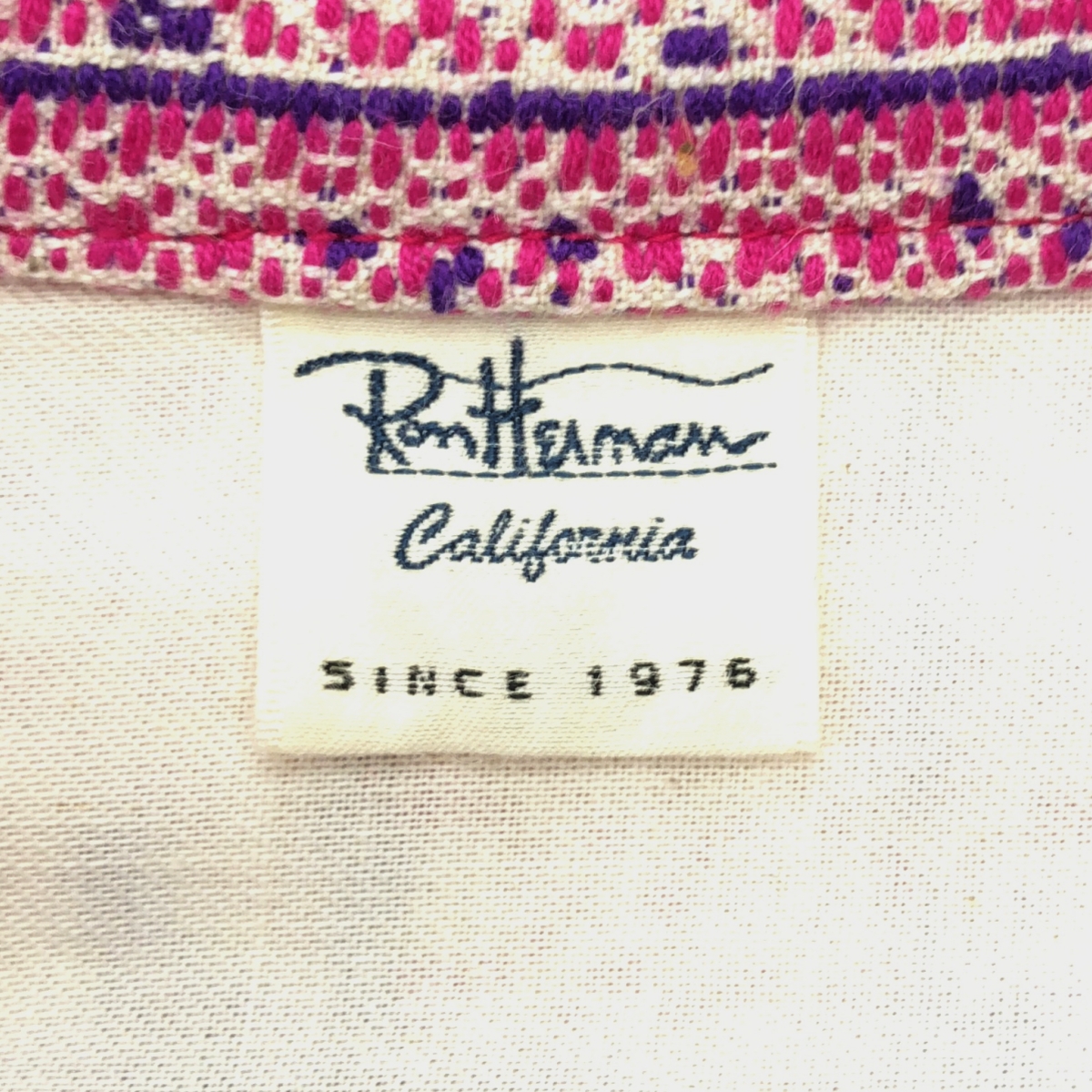 Ron Herman / ロンハーマン ジャガード コットンリネン エスニック シャツ