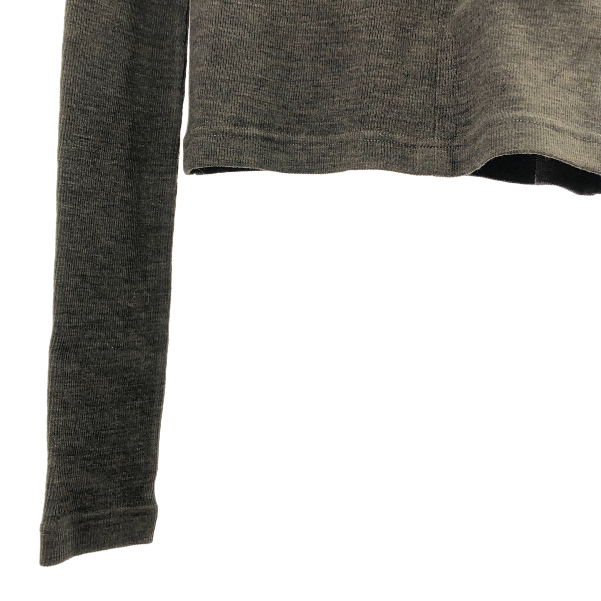 INSCRIRE / アンスクリア Plating Rib Zip Up Tee ジップ カットソー