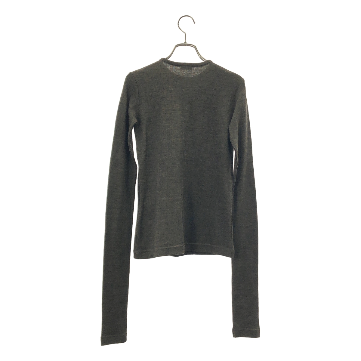 INSCRIRE / アンスクリア Plating Rib Zip Up Tee ジップ カットソー