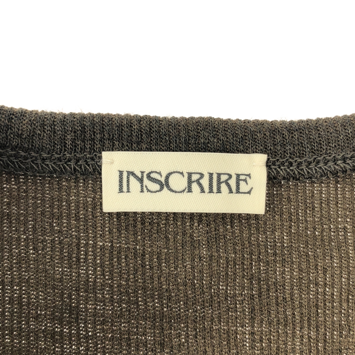 INSCRIRE / アンスクリア Plating Rib Zip Up Tee ジップ カットソー