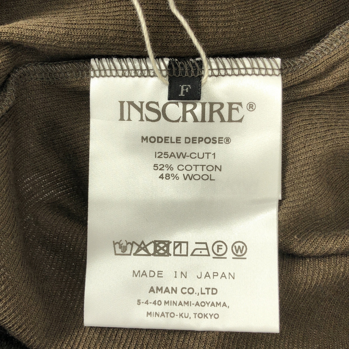 INSCRIRE / アンスクリア Plating Rib Zip Up Tee ジップ カットソー