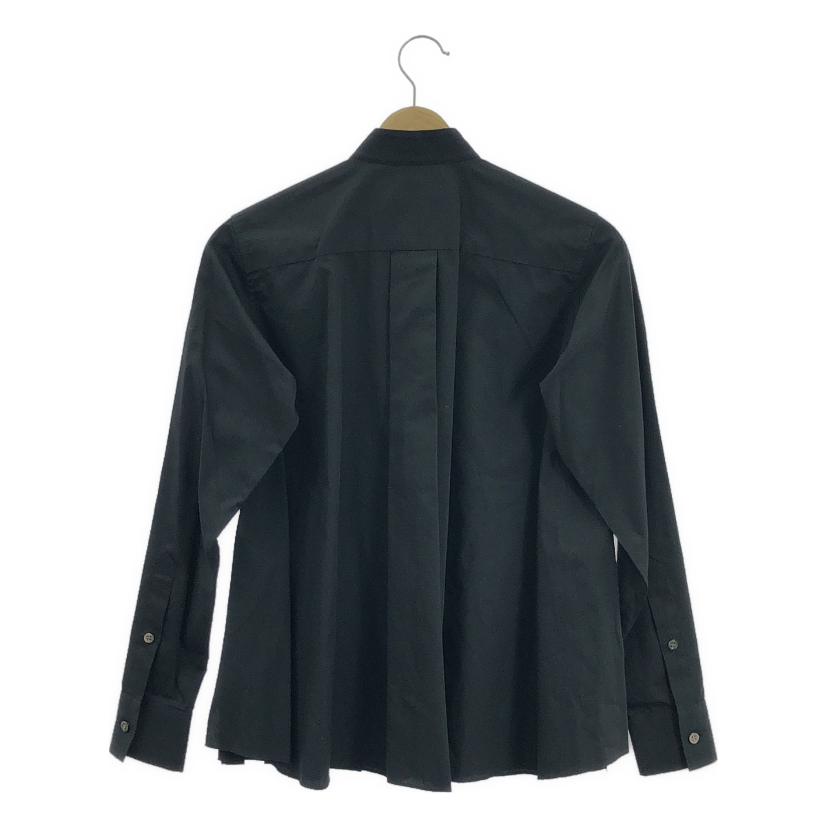 sacai / サカイ コットン混 プリーツ バンドカラー シャツ