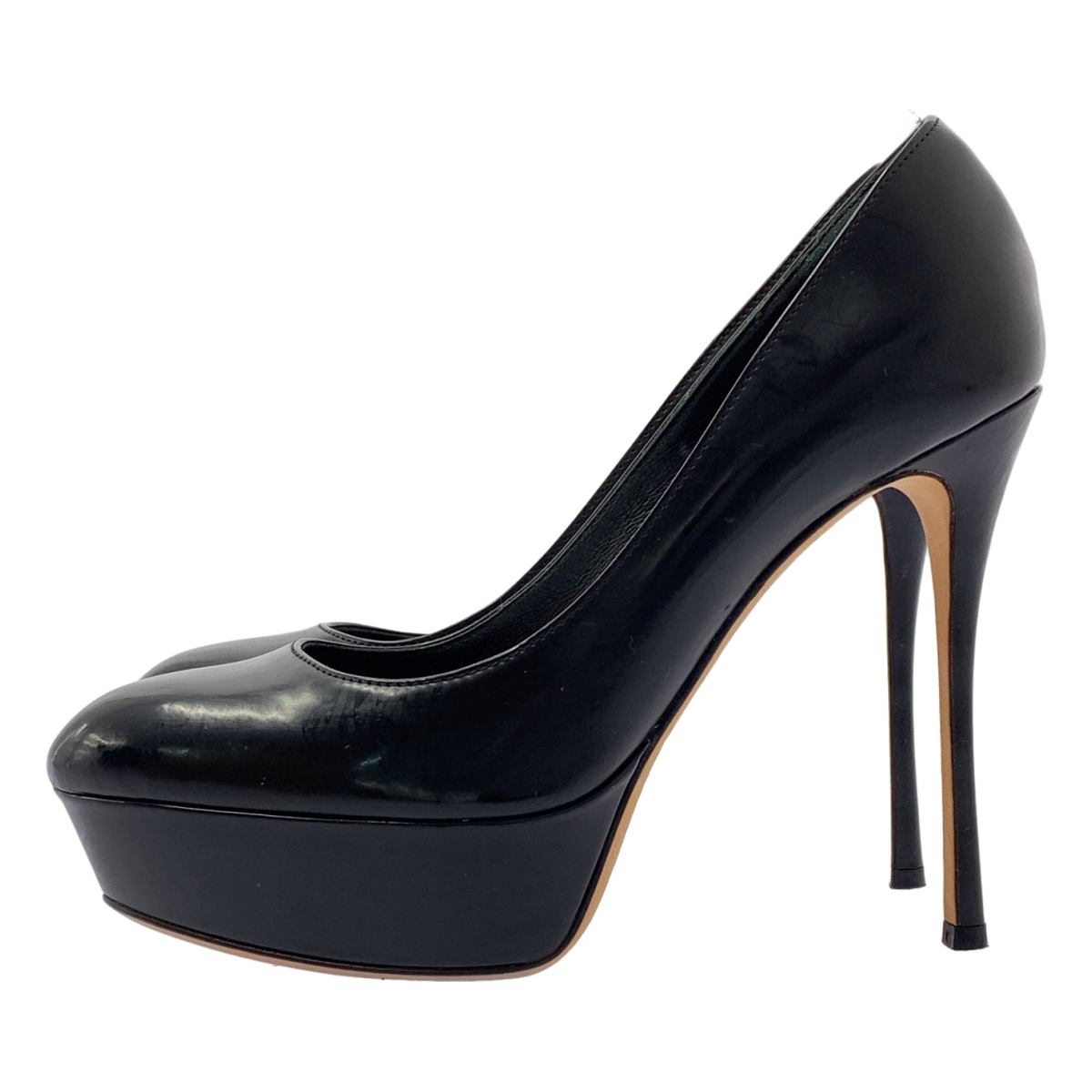 sergio rossi / セルジオロッシ レザー ヒール パンプス