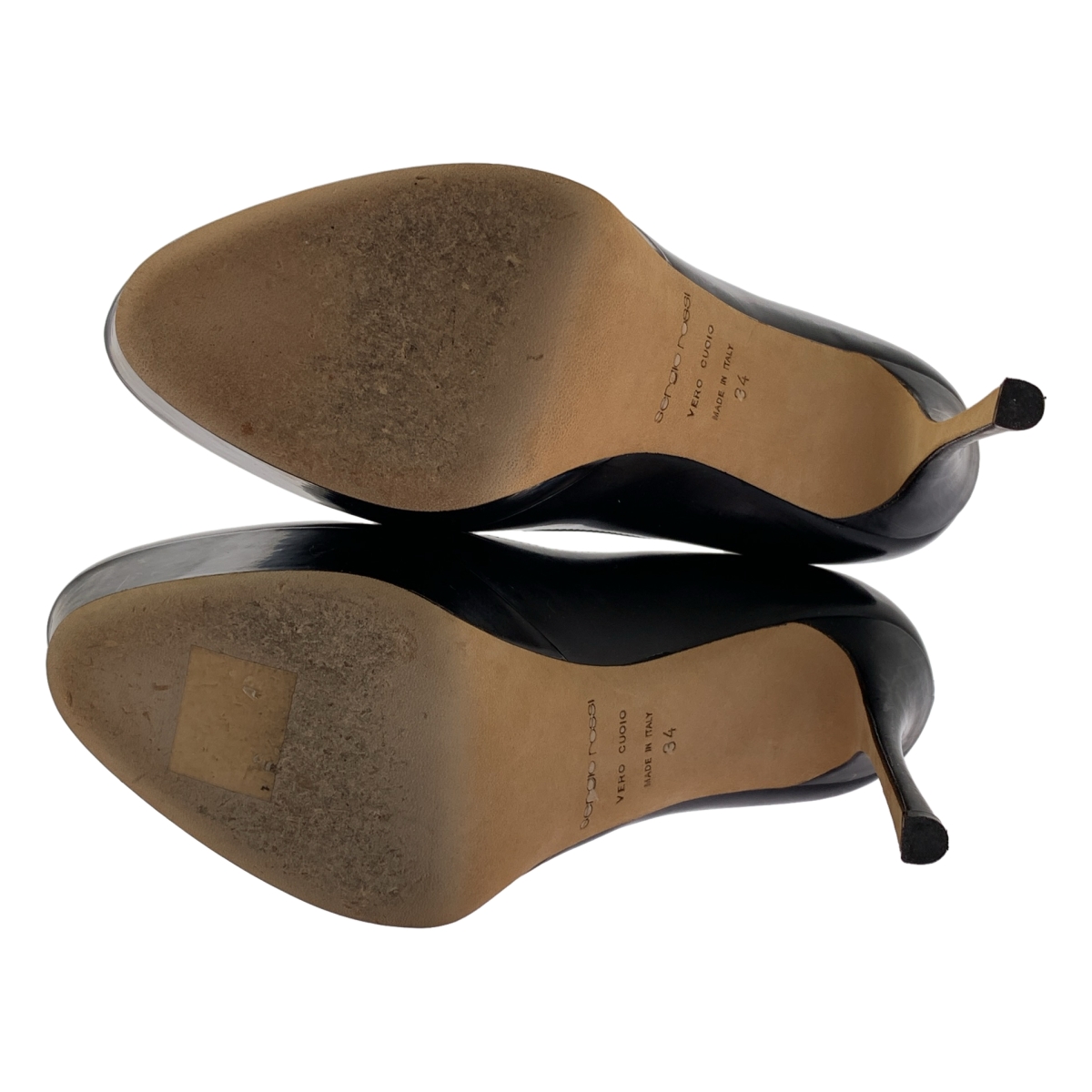 sergio rossi / セルジオロッシ レザー ヒール パンプス