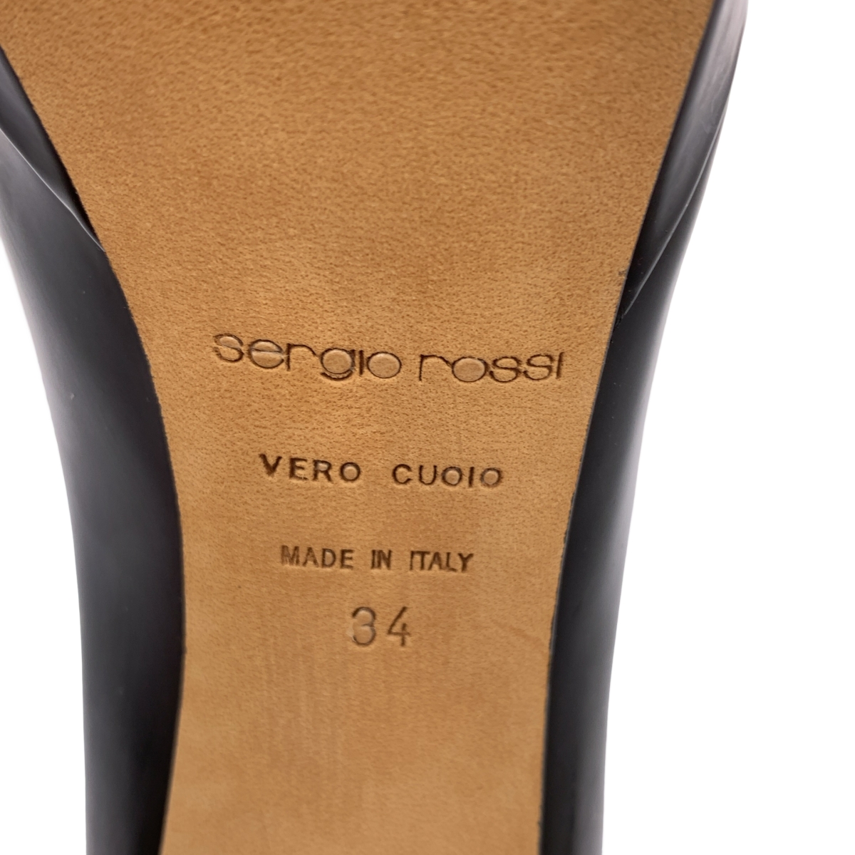sergio rossi / セルジオロッシ レザー ヒール パンプス