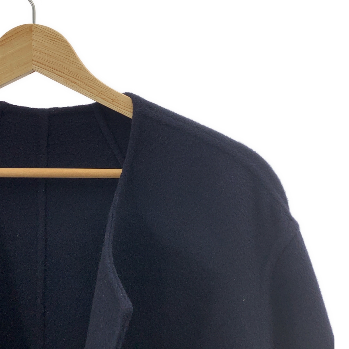 MUSE de Deuxieme Classe / ミューズドゥーズィーエムクラス victorian リバーロングノーカラーコート