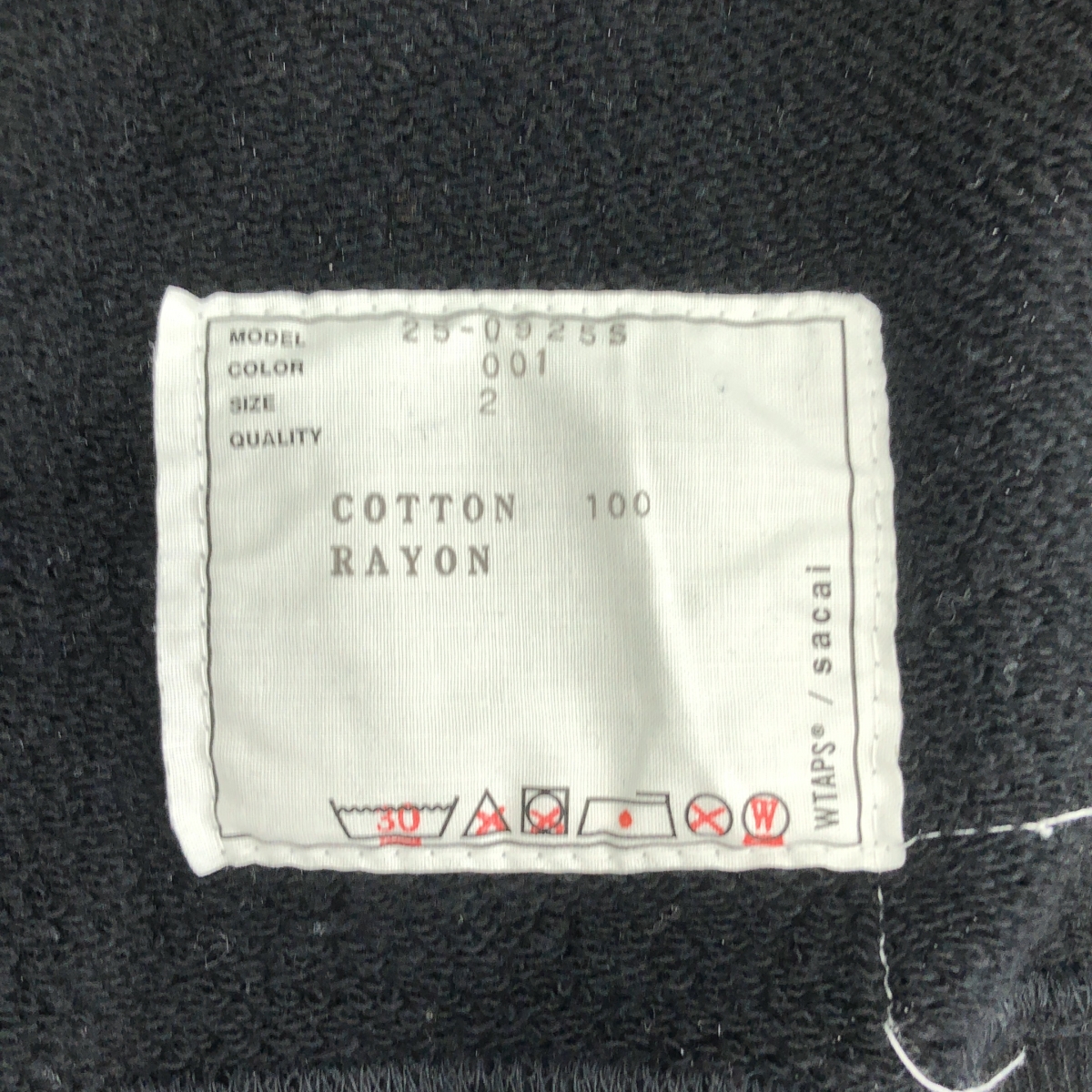 sacai / サカイ WTAPS Flock Print Hoodie ダブルタップス フロッキープリント パーカー