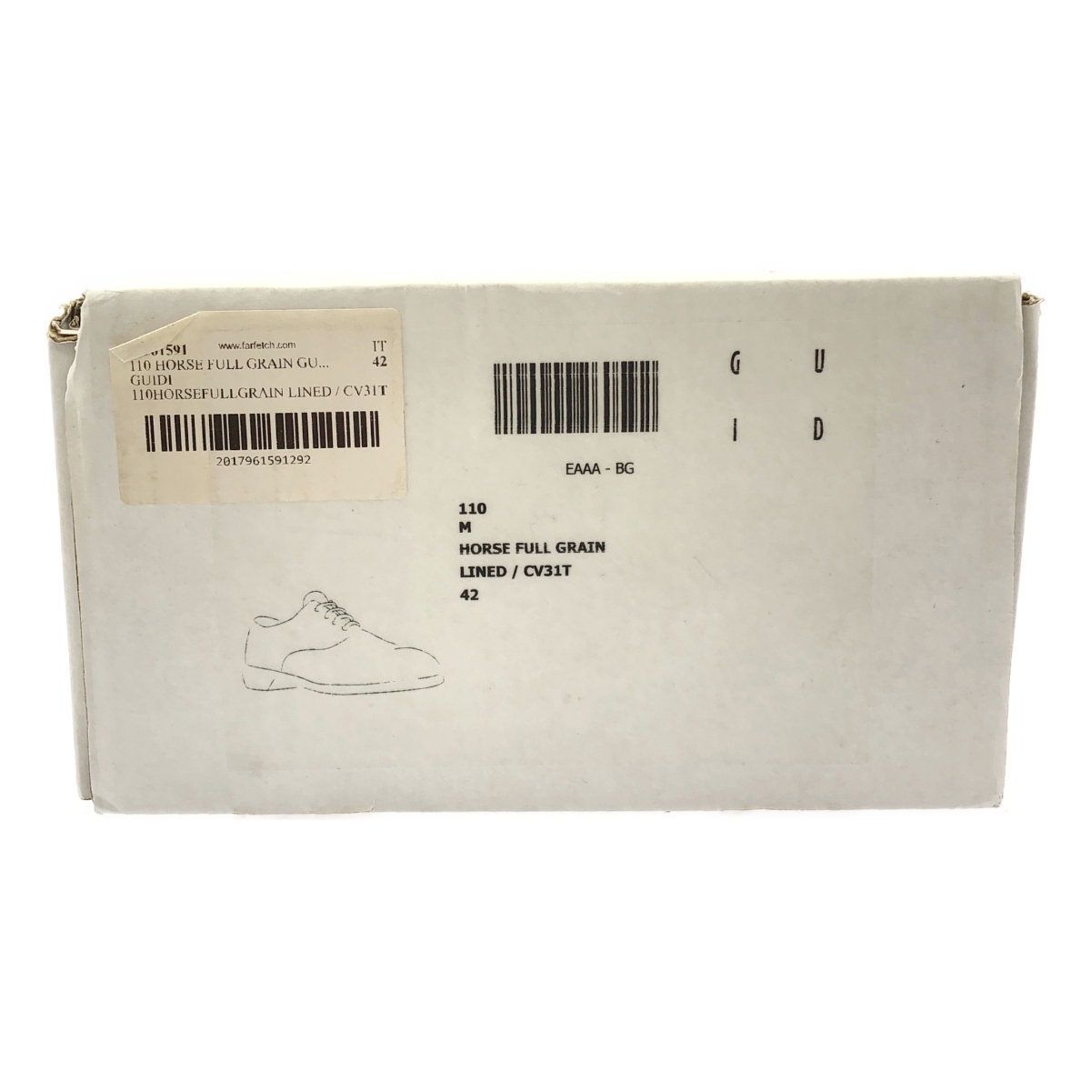 GUIDI / グイディ ホースレザー レースアップ シューズ