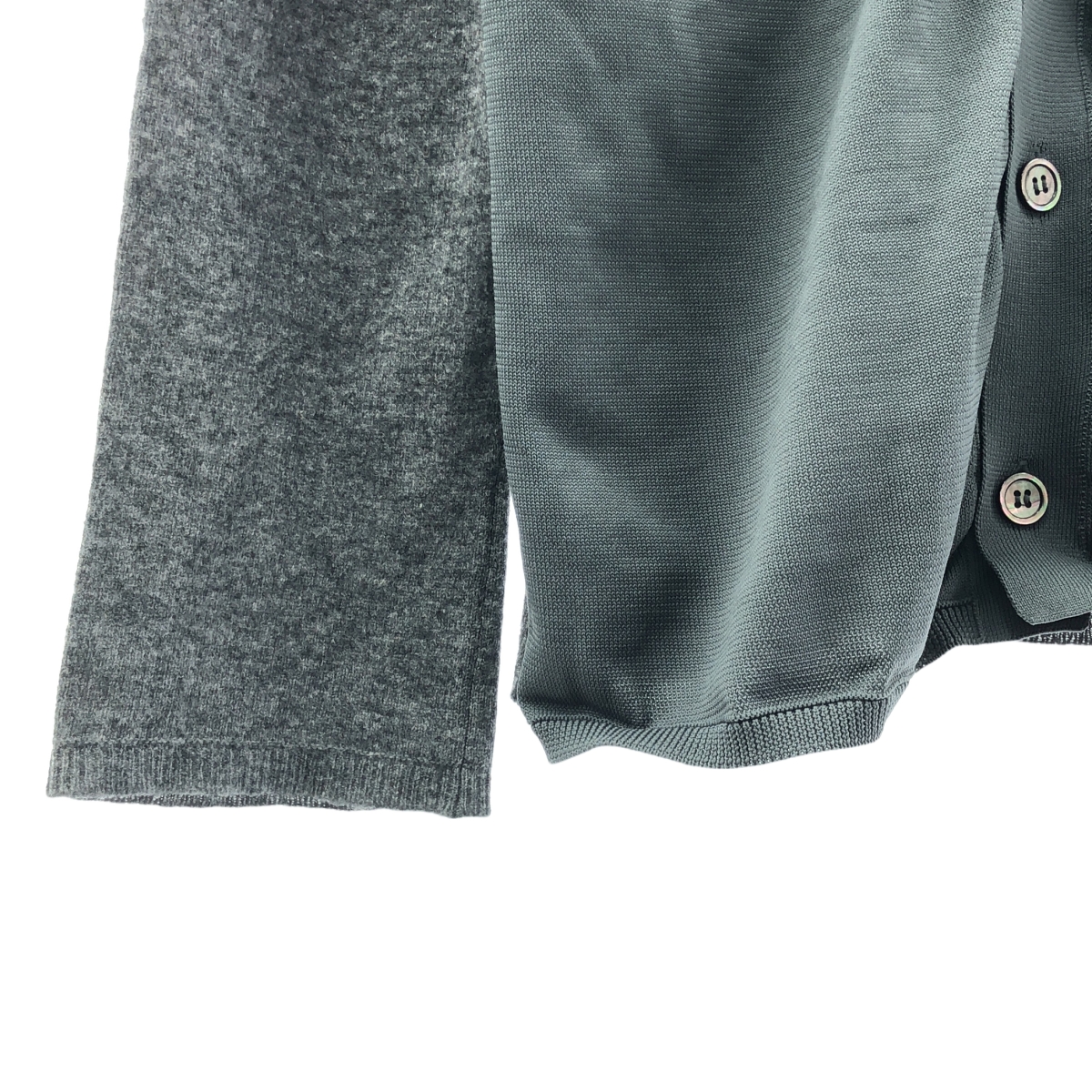 COMME des GARCONS SHIRT / コムデギャルソンシャツ fully fashioned gauge 12 切替 ニット カーディガン