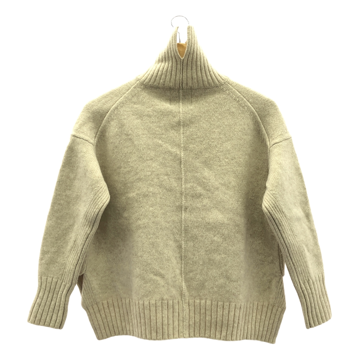 SEVEN TEN by MIHO KAWAHITO / セブンテンバイミホカワヒト ウール リブ スリット タートルネック ニット プルオーバー