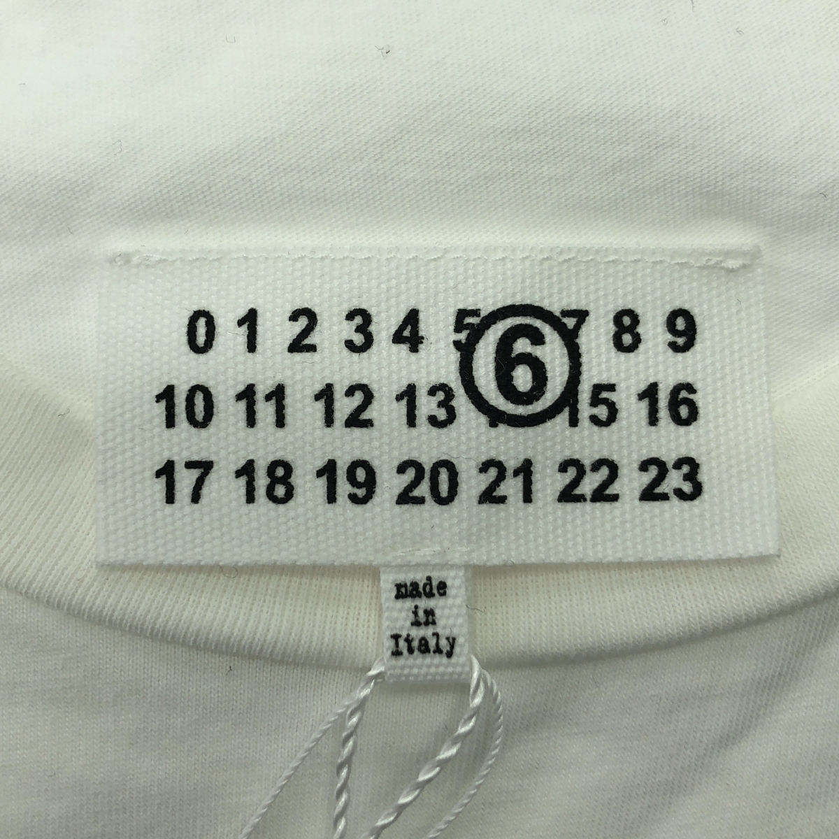 MM6 Maison Margiela / エムエムシックスメゾンマルジェラ かぎ編み メッシュスリーブ レイヤード プリント Tシャツ カットソー