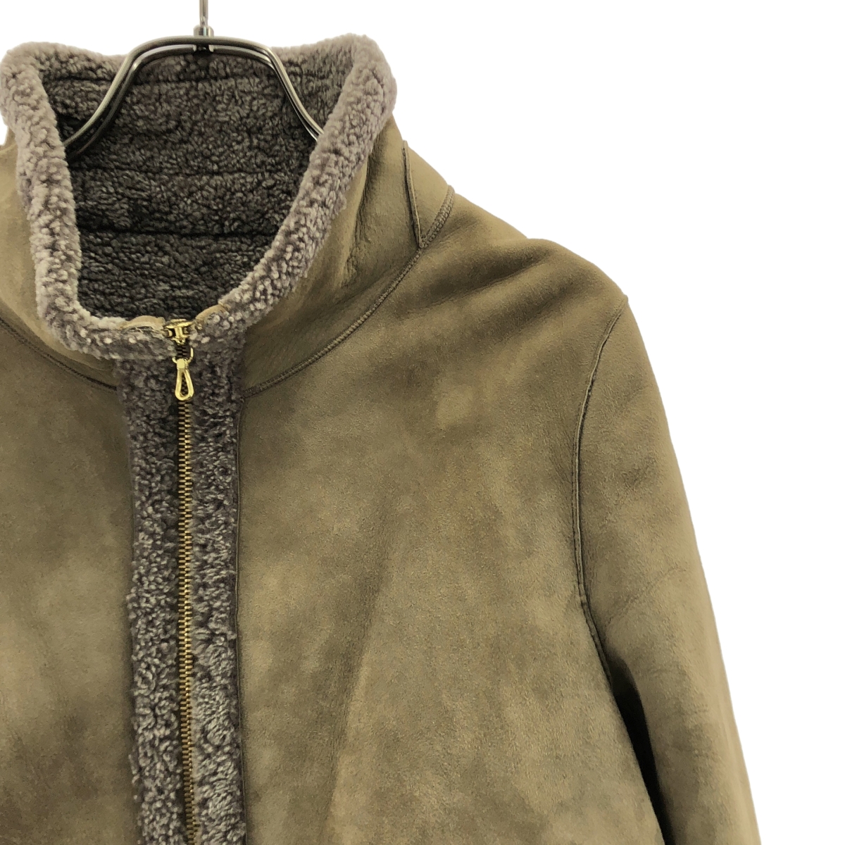 Edition / エディション トゥモローランド ムートン レザー ジップ コート