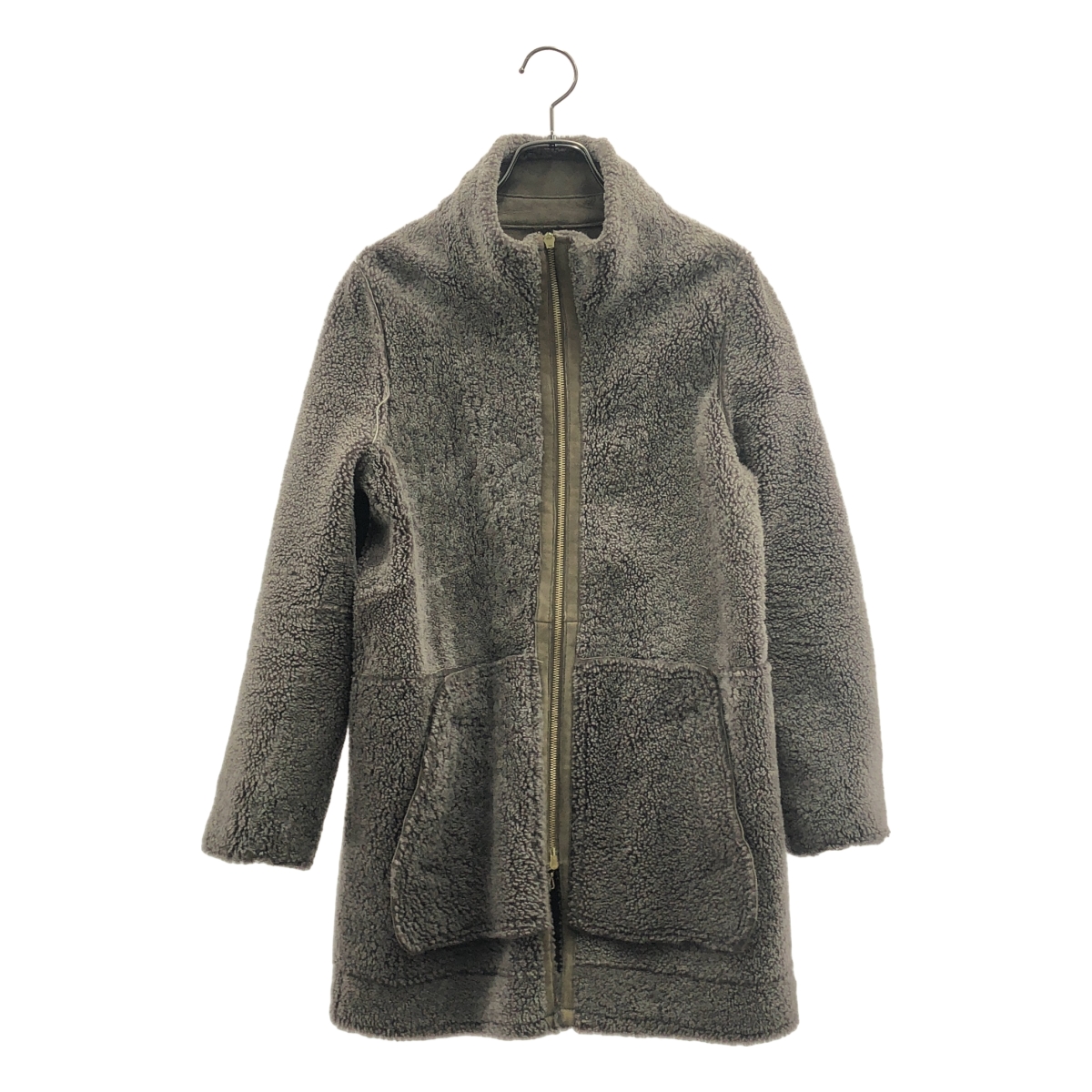 Edition / エディション トゥモローランド ムートン レザー ジップ コート