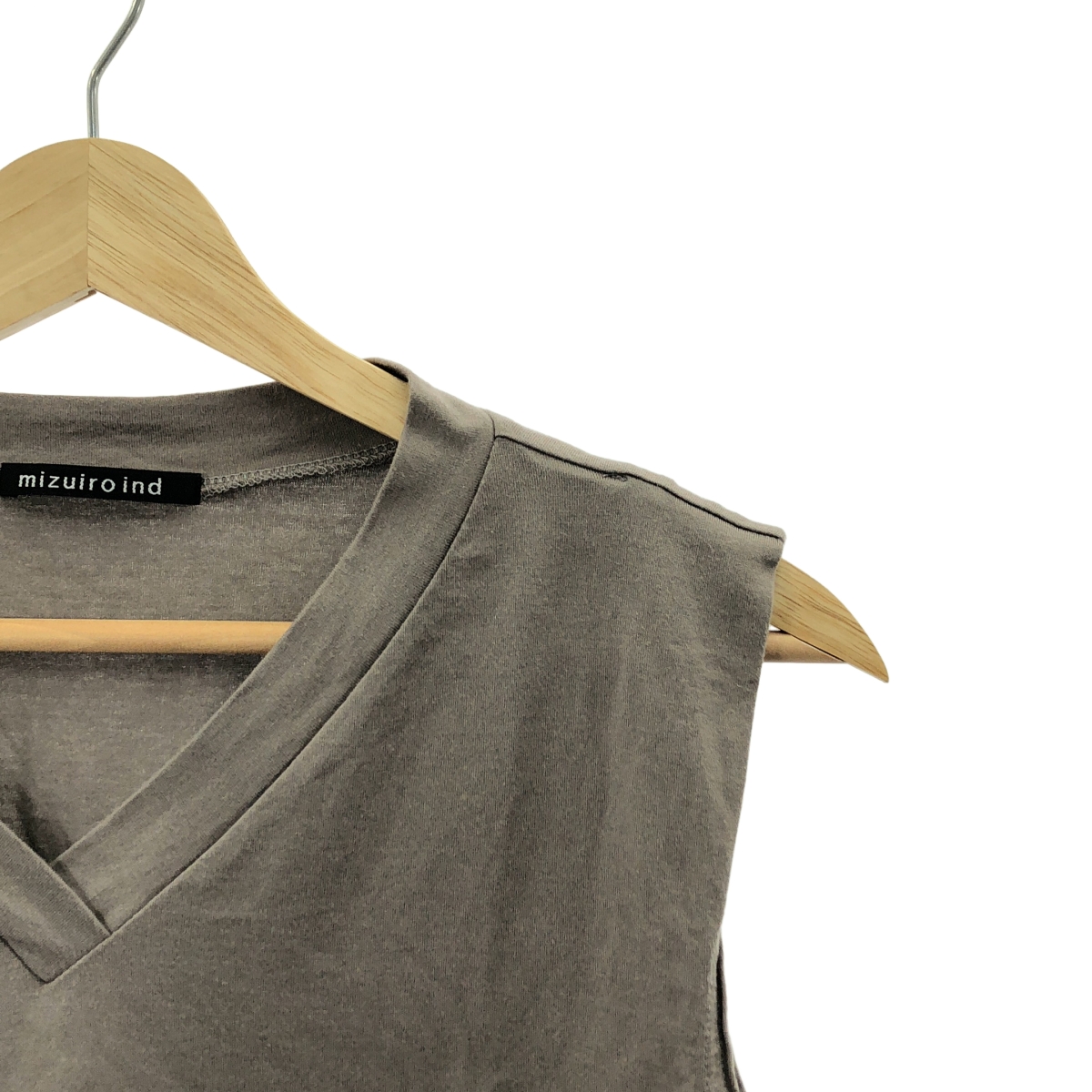 mizuiroind / ミズイロインド コットン アシンメトリー Tシャツ カットソー