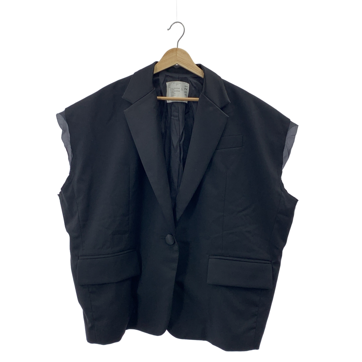 sacai / サカイ Suiting Jacket / オーバーシルエット ジレ ベスト スリーブレスジャケット