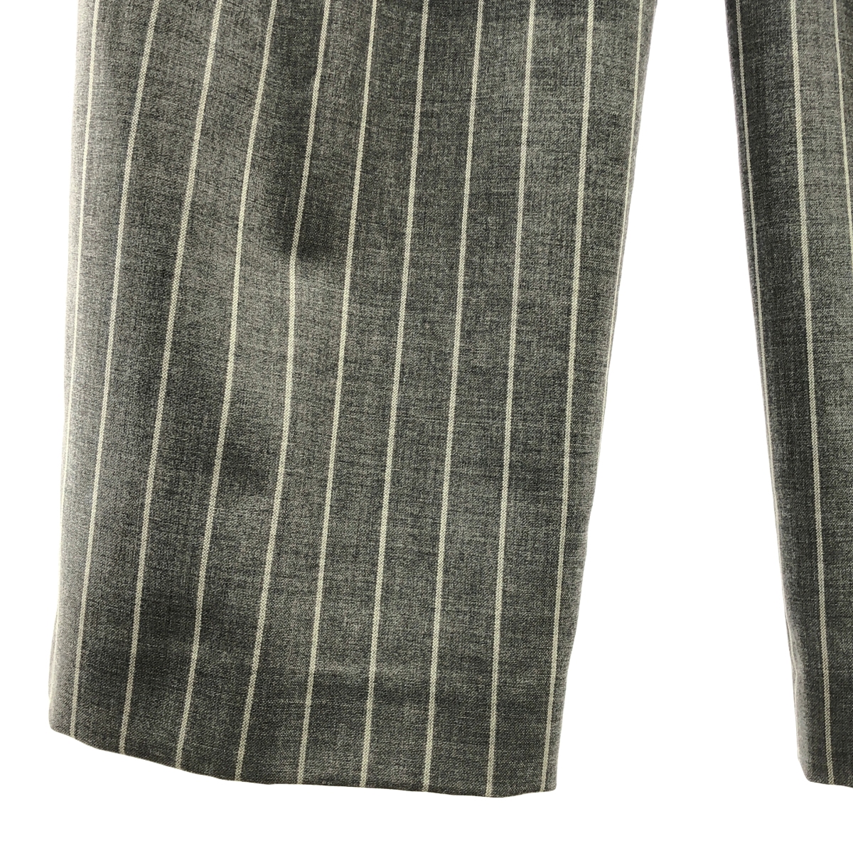 Drawer / ドゥロワー チョークストライプ バックギャザー パンツ