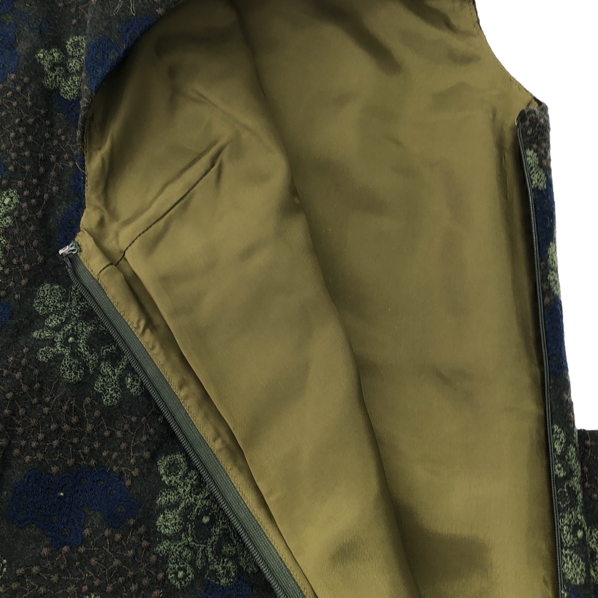 mina perhonen / ミナペルホネン happy camouflage / エンブロイダリー ワンピース / 総裏地