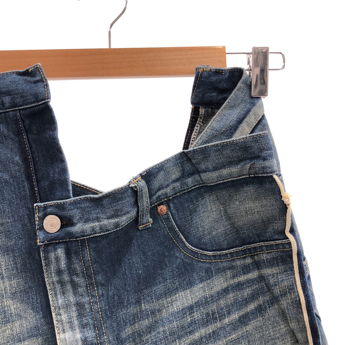 JUNYA WATANABE / ジュンヤワタナベ × Levis / 再構築 ダメージ加工 スリット デニムパンツ