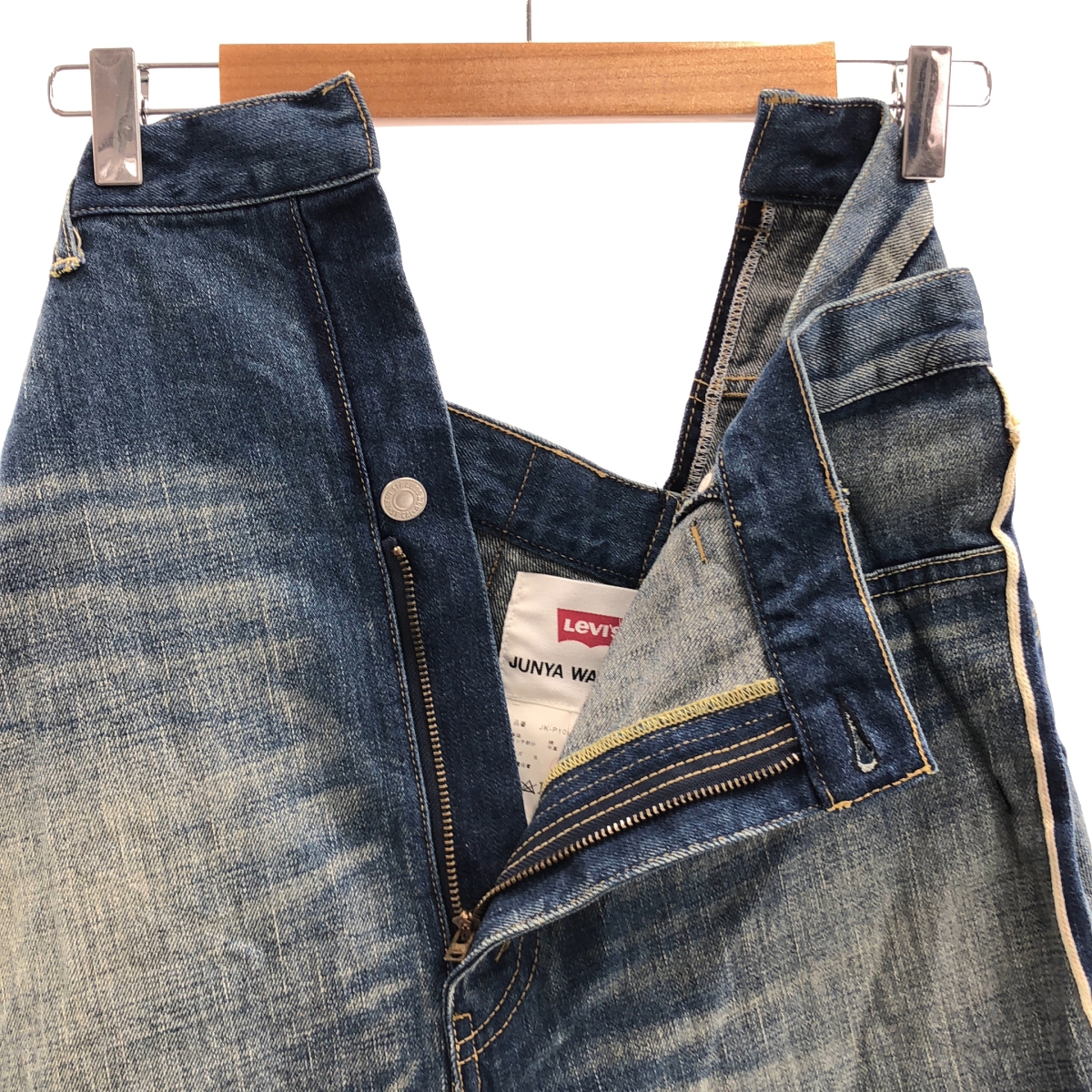 JUNYA WATANABE / ジュンヤワタナベ × Levis / 再構築 ダメージ加工 スリット デニムパンツ