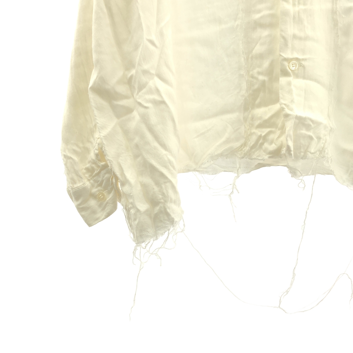 DISCOVERED / ディスカバード シルク混 カットオフ オープンカラーシャツ