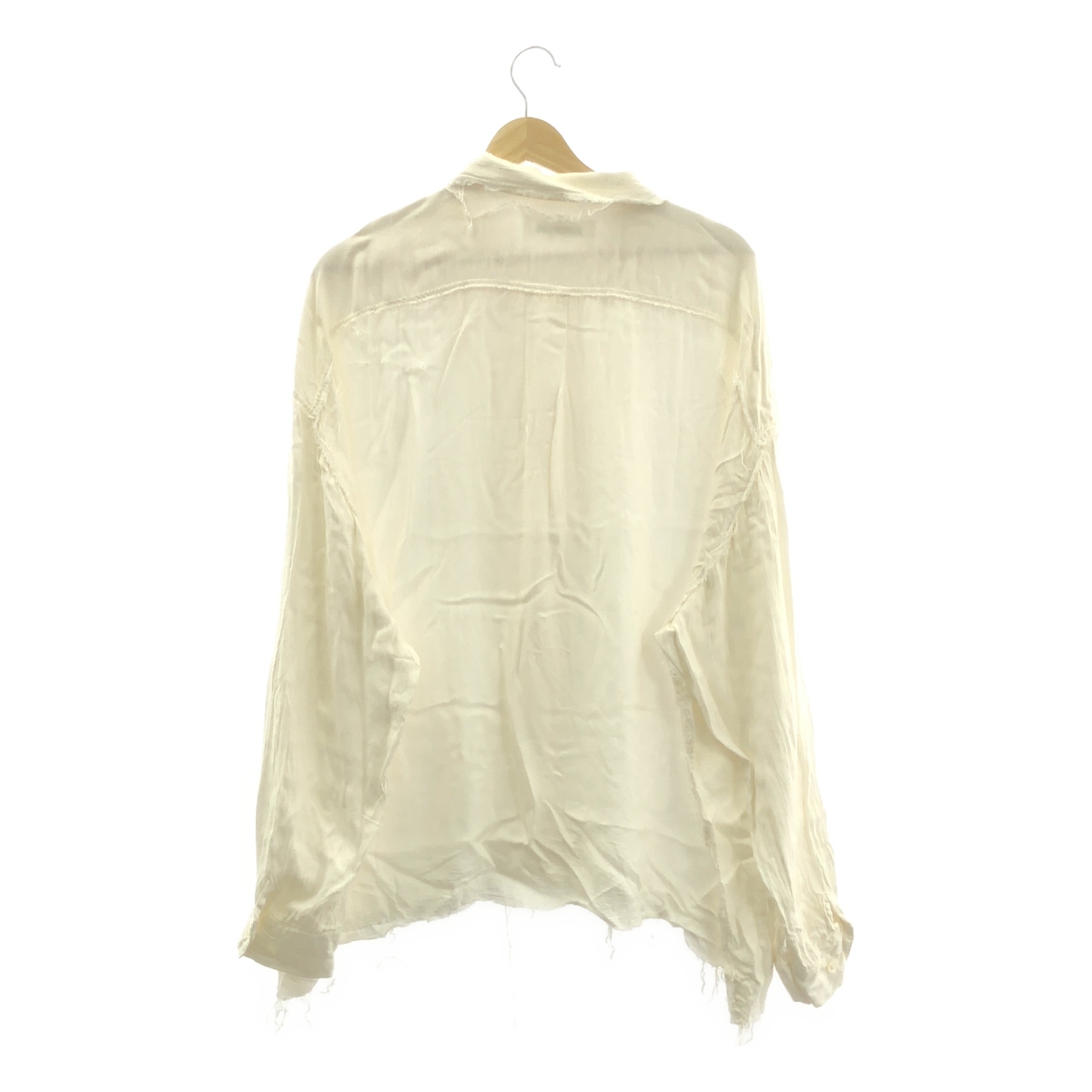 DISCOVERED / ディスカバード シルク混 カットオフ オープンカラーシャツ