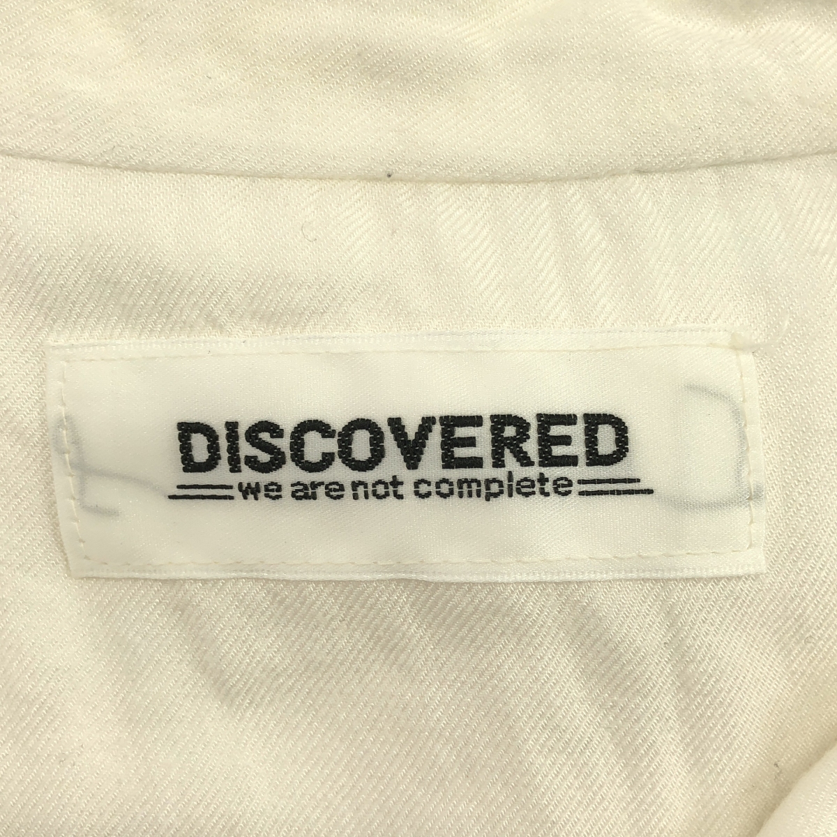 DISCOVERED / ディスカバード シルク混 カットオフ オープンカラーシャツ