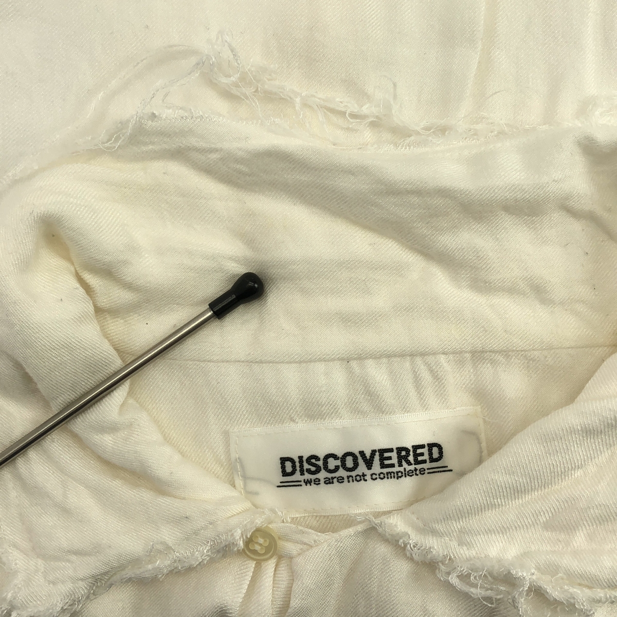 DISCOVERED / ディスカバード シルク混 カットオフ オープンカラーシャツ