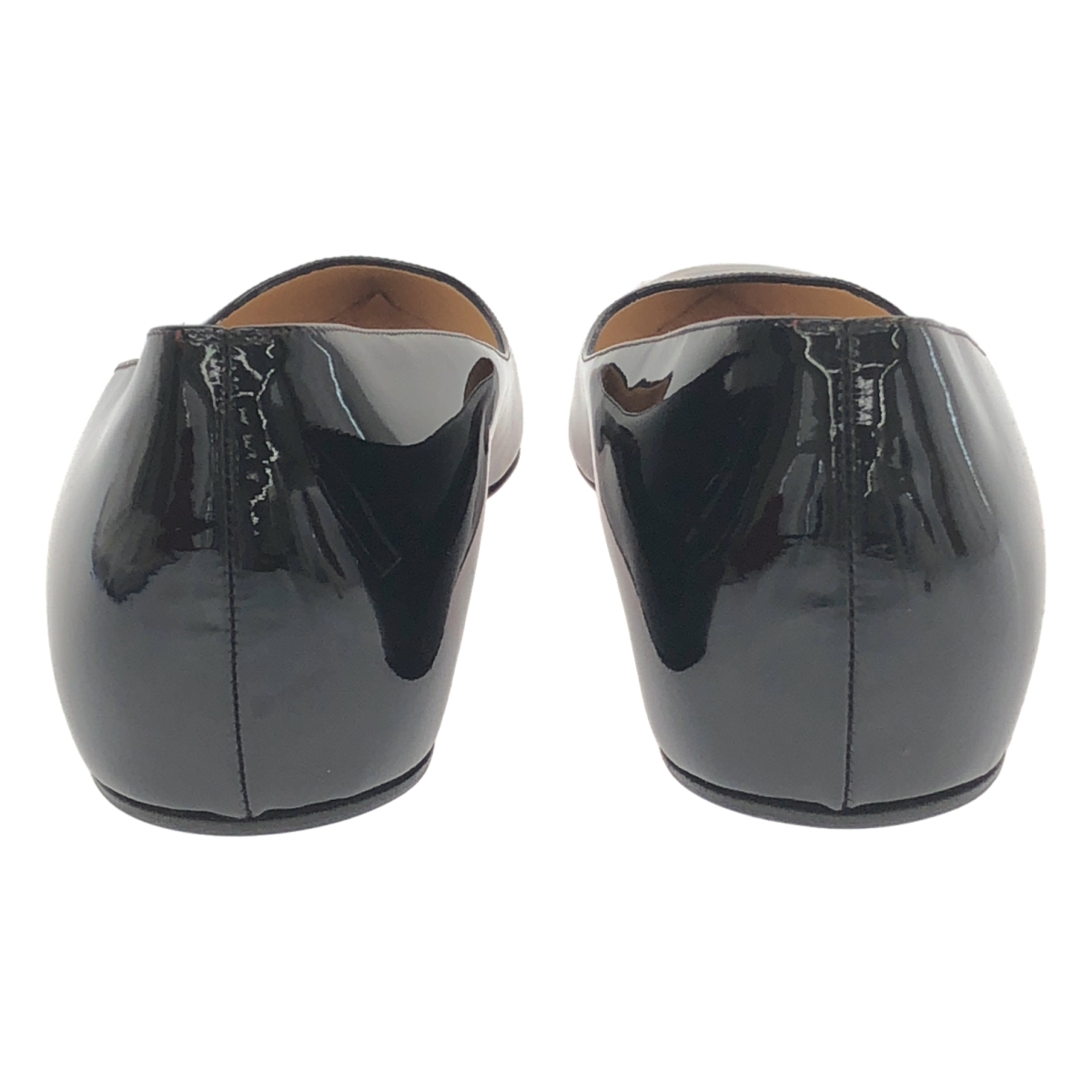 Christian Louboutin / クリスチャンルブタン パテントレザー レオパード フラット シューズ