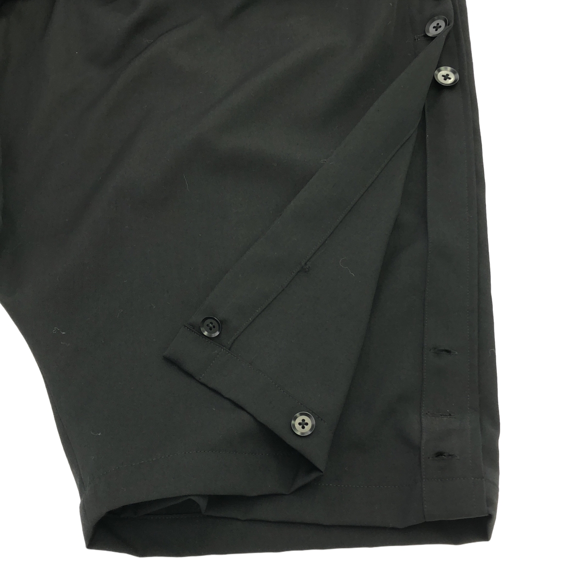 YOHJI YAMAMOTO POUR HOMME / ヨウジヤマモトプールオム ウールギャバジン サイドマルチボタン サルエルパンツ
