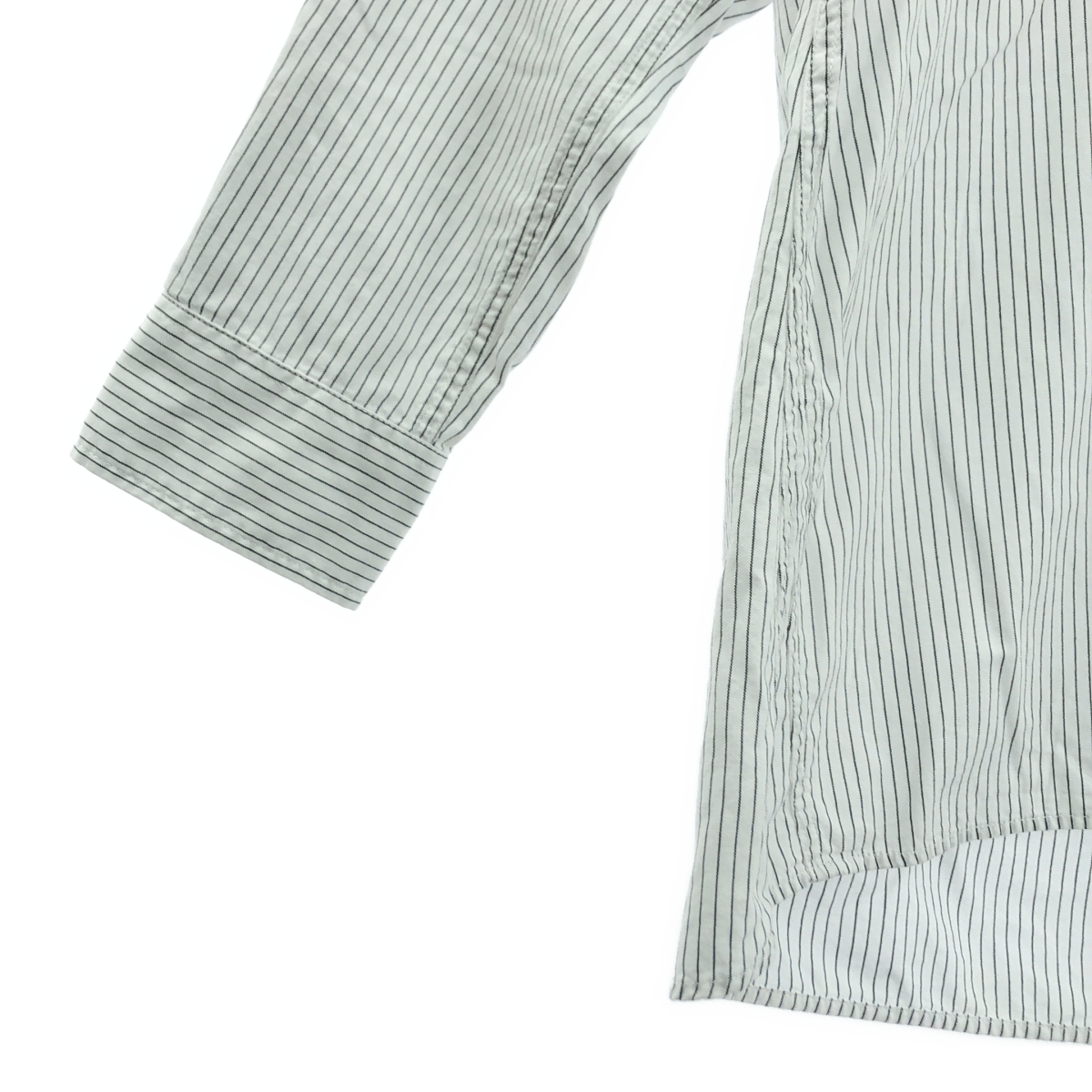 MHL. / エムエイチエルマーガレットハウエル GRAPHIC COTTON STRIPE カラーレスストライプシャツ