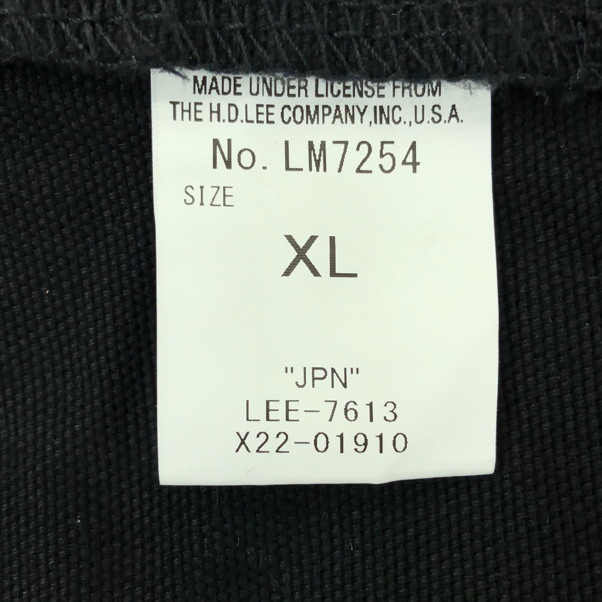 Lee / リー ダック コットン オーバーオール