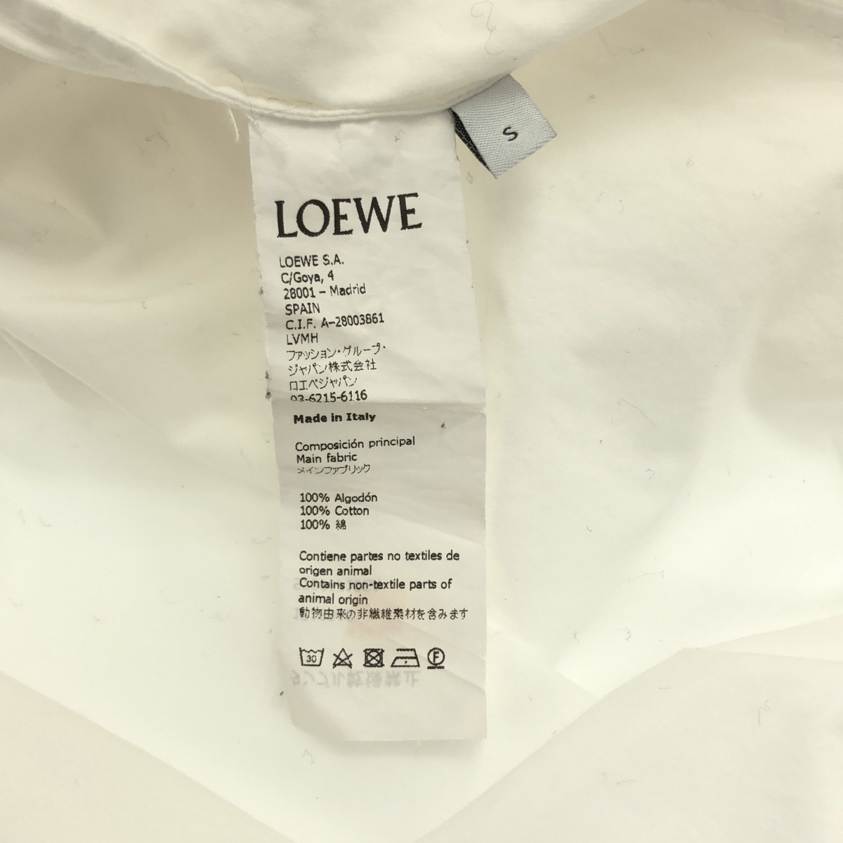 LOEWE / ロエベ アシンメトリー シャツ  ワンピース