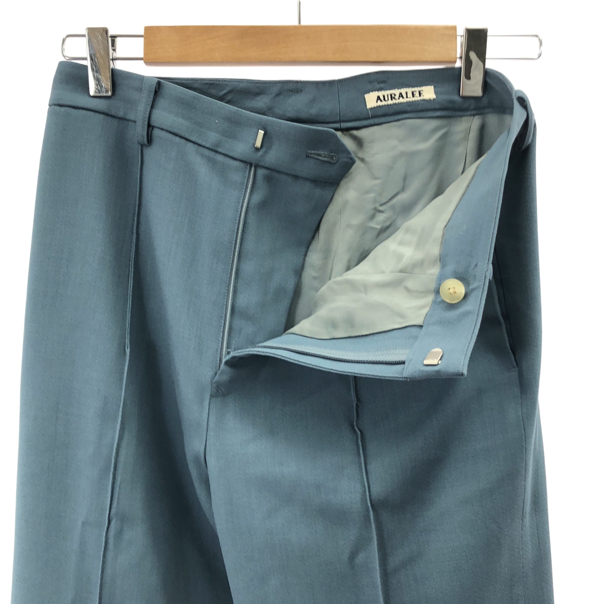 AURALEE / オーラリー HARD TWIST WOOL DOBBY SLACKS / センタープレス スラックス パンツ