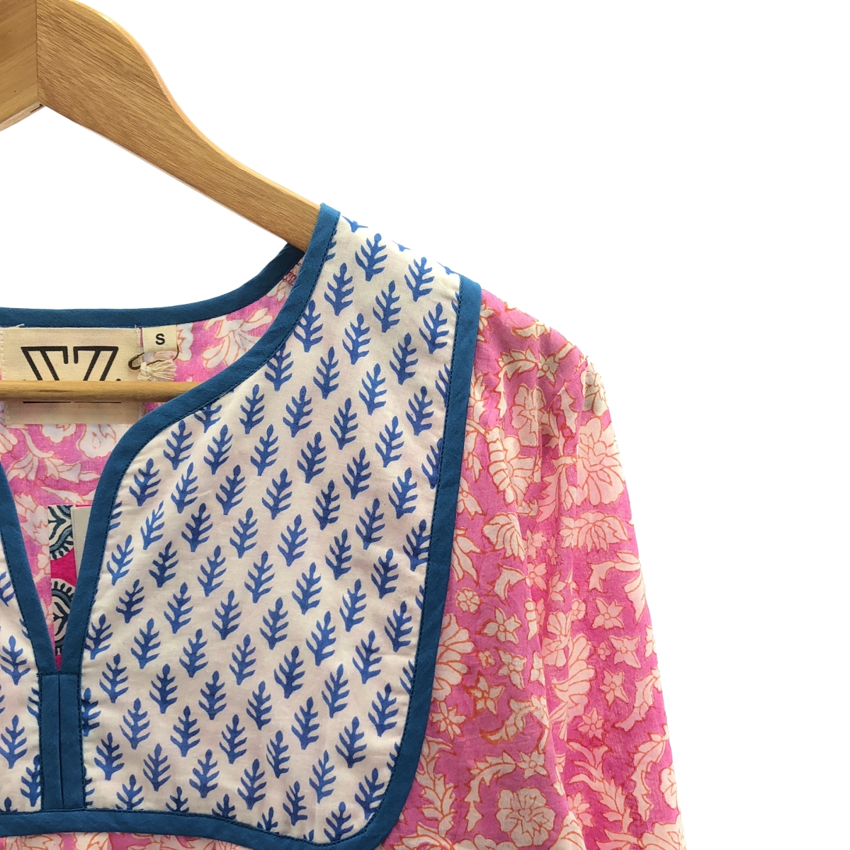 SZ Blockprints / エスゼットブロックプリント 総柄 ギャザー ボリューム ワンピース