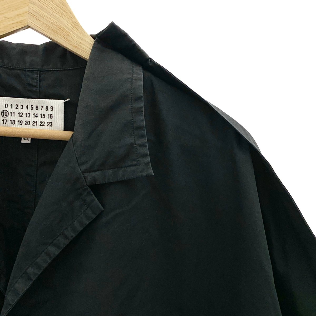 Maison Margiela / メゾンマルジェラ コットンポプリン オーバーサイズ オープンカラーシャツ