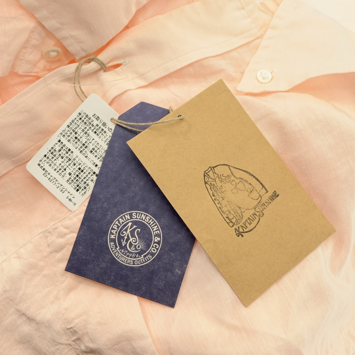 Kaptain Sunshine / キャプテンサンシャイン Polocollar Shirt シルク リネン混 ポロカラー シャツ